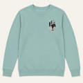 Sudadera Stand Out verde jade, vista frontal - TLK The Lions Kids